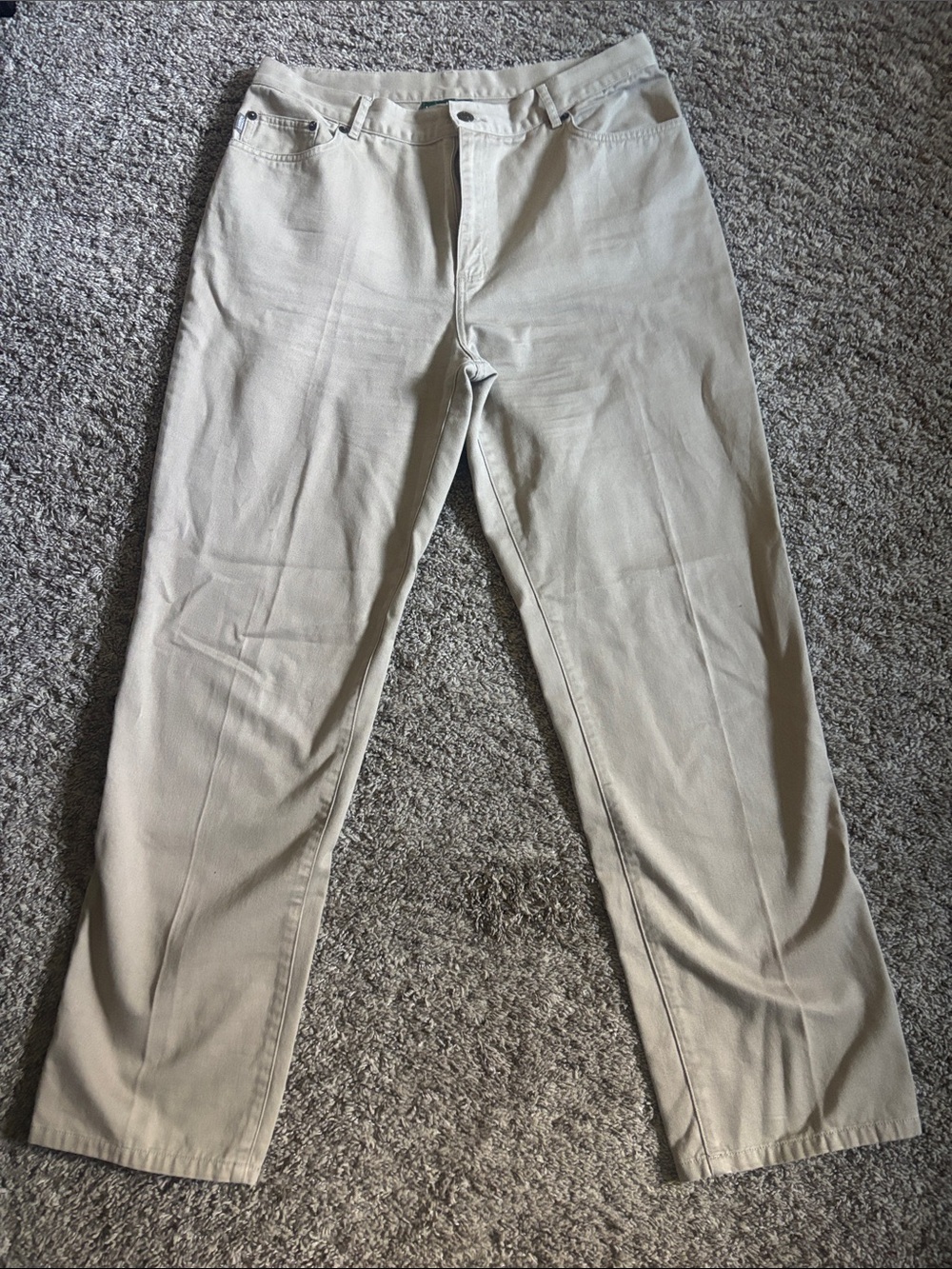 Lauren Ralph Lauren Women's Straight-Leg Pants in Light Khaki